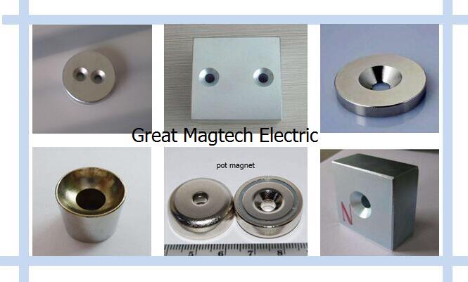 Top quality magnet disc countersunk magnet ring countersunk hole magnet