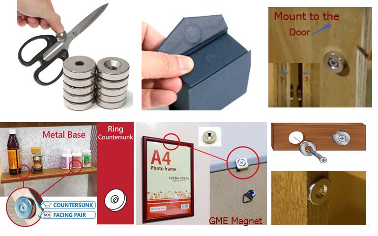 Top quality magnet disc countersunk magnet ring countersunk hole magnet Application