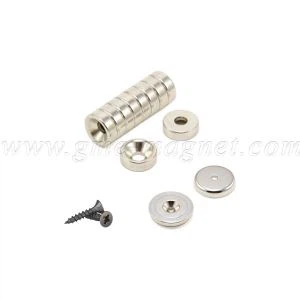 Imanes avellanados de neodimio N35, N42, N50, N52