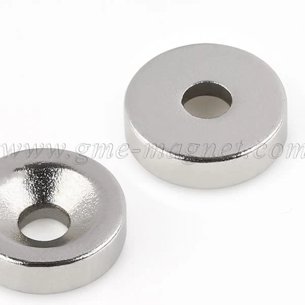 Top quality magnet disc countersunk magnet ring countersunk hole magnet