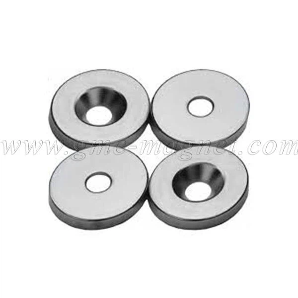 Top quality magnet disc countersunk magnet ring countersunk hole magnet